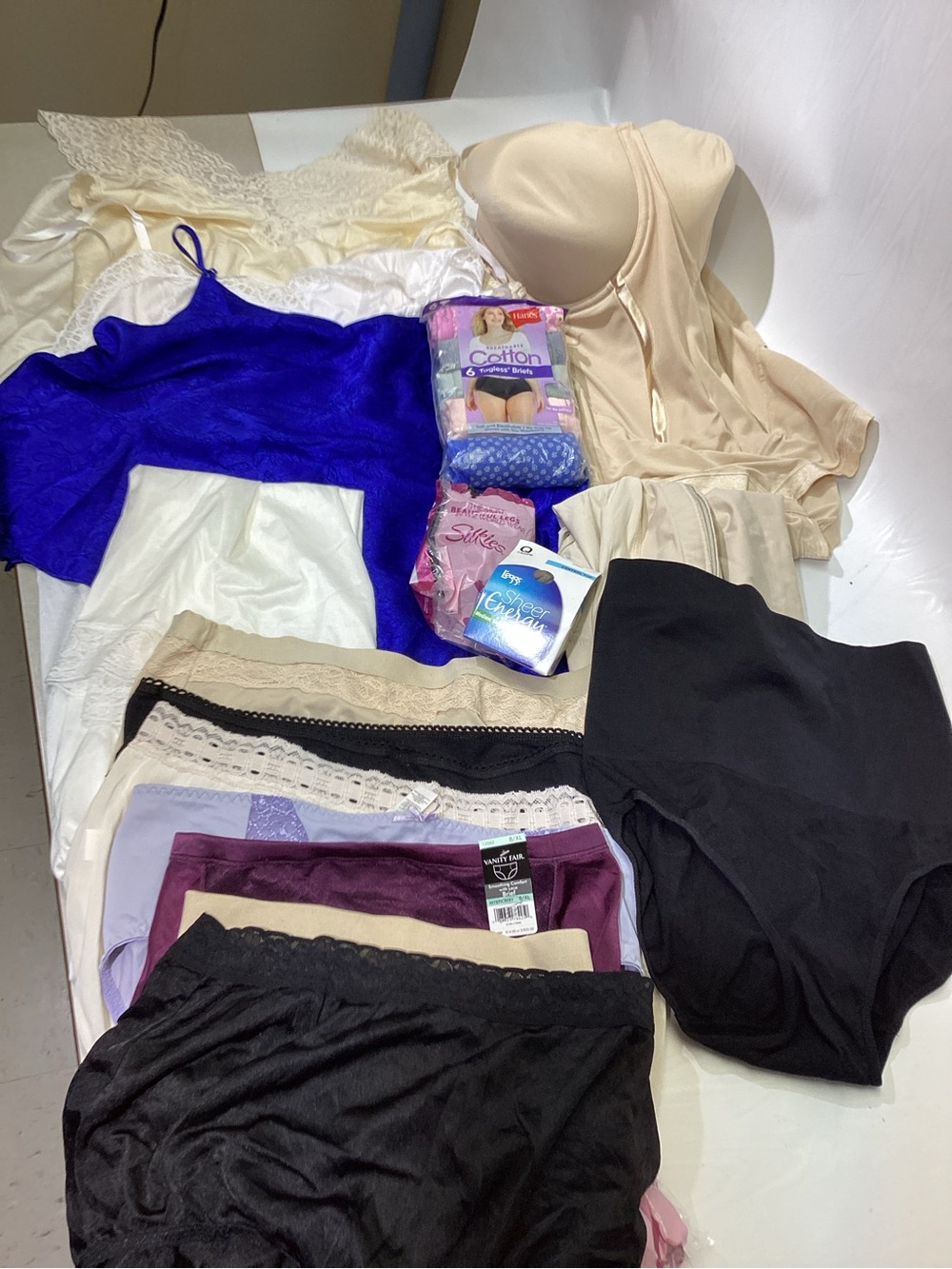 Lingerie Lot 23 Pc Lot shapers Undies Slips  Stockings Modern/Vintage